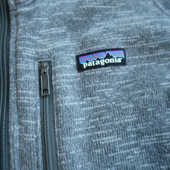 Patagonia Better Sweater 1/4 Zip Fleece Mens SMALL Gray Heather Pullover - Picture 2 of 5